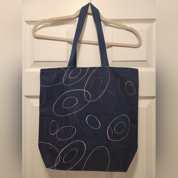 xxx Handbags - Handmade Blue Denim Tote Bag